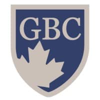 Shield logo with "GBC" text above a stylized maple leaf on a blue background.