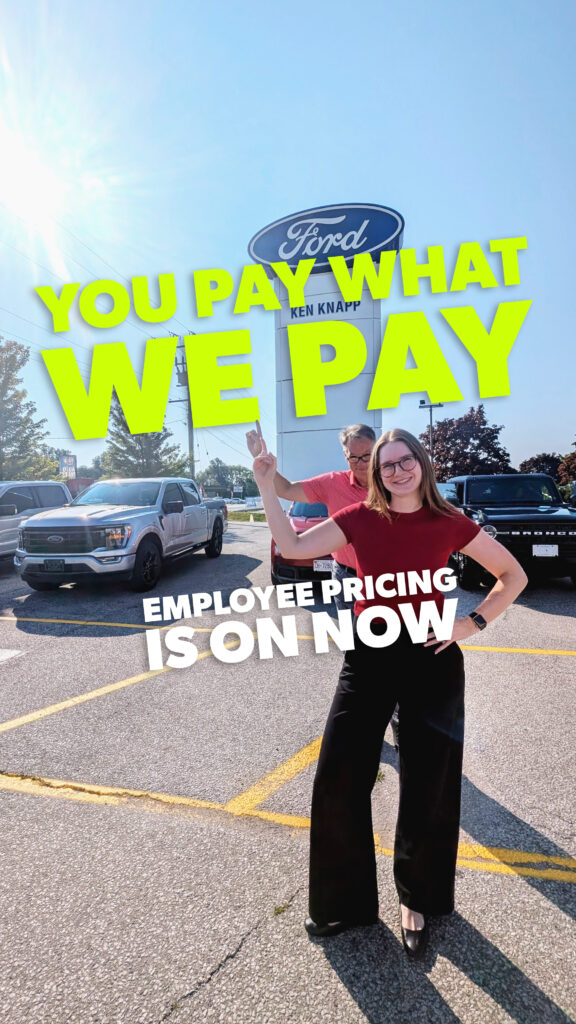 Save Up to $15,000 with Ford Employee Pricing at Ken Knapp Ford!